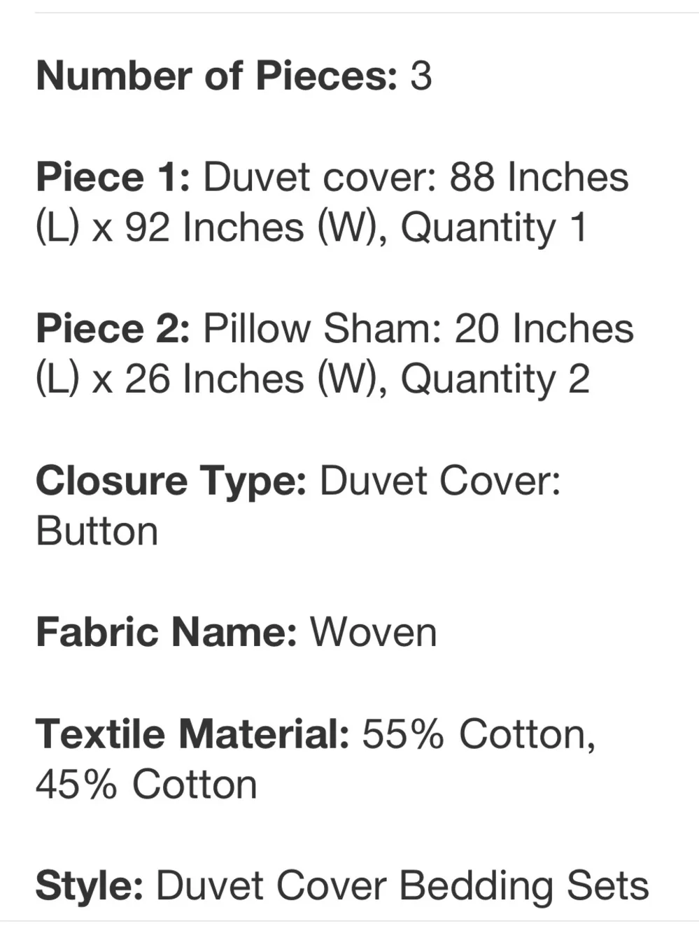 PARACHUTE NWT Full/Queen Relaxed Linen Duvet Cover & Sham Set -Parchment